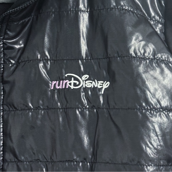 Disney Parks runDisney Black Hooded Hybrid Jacket Women’s Large | Winter Runner - Picture 7 of 14